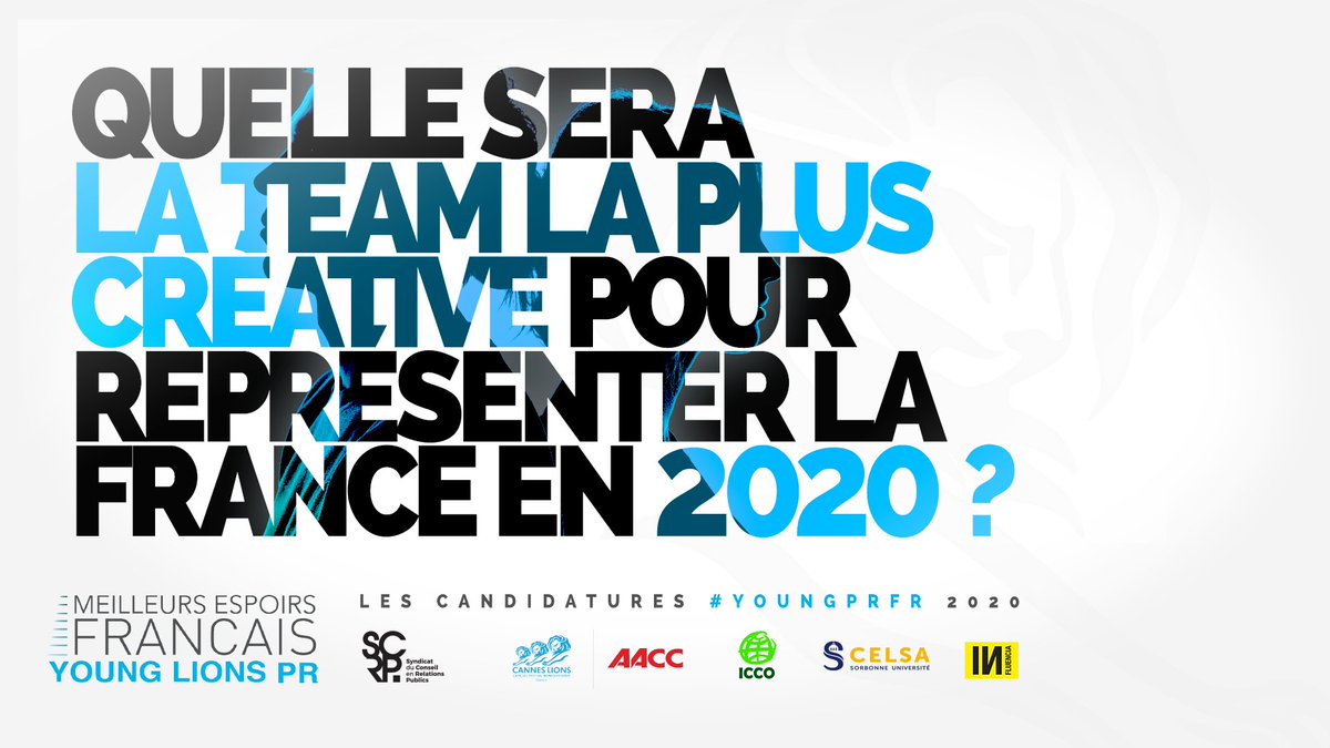 syndicat_RP's tweet photo. #YoungPRfr. Envoyez votre team préférée en finale.
Aujourd'hui c'est la team @CDR_Paris qui nous propose sa vision des #PRforGOOD. Vous avez jusqu'à 18h00 pour voter pour elle => https://t.co/MIxpCzrW7c
@INfluencialemag @CELSA_Officiel @Cannes_Lions @AACClive @ICCOpr https://t.co/pu5ShIcwhz