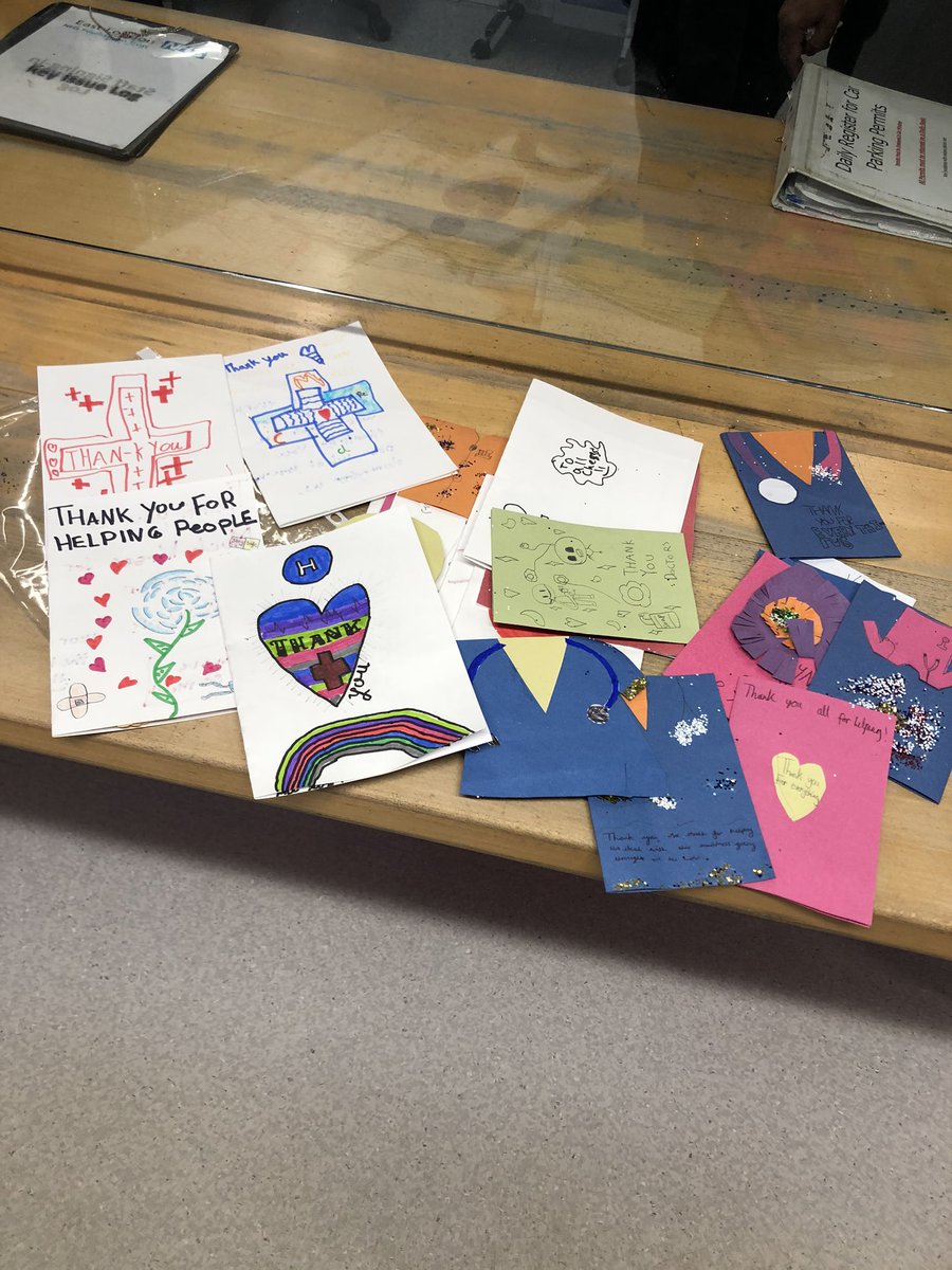 Beckster 🏳️🌈 (@becksterlingard) on Twitter photo So I’ve just cried. Whilst adults are stock piling meaning front line nhs staff can’t buy fresh food the Hackney centre for mental health received a bag of thank you cards from school children <a href="/NHS_ELFT/">East London NHS Foundation Trust (ELFT)</a> <a href="/Cruickshan3Andy/">Andy Cruickshank</a> <a href="/NavinaEvans/">Dr Navina Evans</a> <a href="/DrGilluley/">Dr Paul Gilluley🌈</a> @LorraineSunduza I’m overwhelmed So I’ve just cried. Whilst adults are stock piling meaning front line nhs staff can’t buy fresh food the Hackney centre for mental health received a bag of thank you cards from school children <a href="/NHS_ELFT/">East London NHS Foundation Trust (ELFT)</a> <a href="/Cruickshan3Andy/">Andy Cruickshank</a> <a href="/NavinaEvans/">Dr Navina Evans</a> <a href="/DrGilluley/">Dr Paul Gilluley🌈</a> @LorraineSunduza I’m overwhelmed