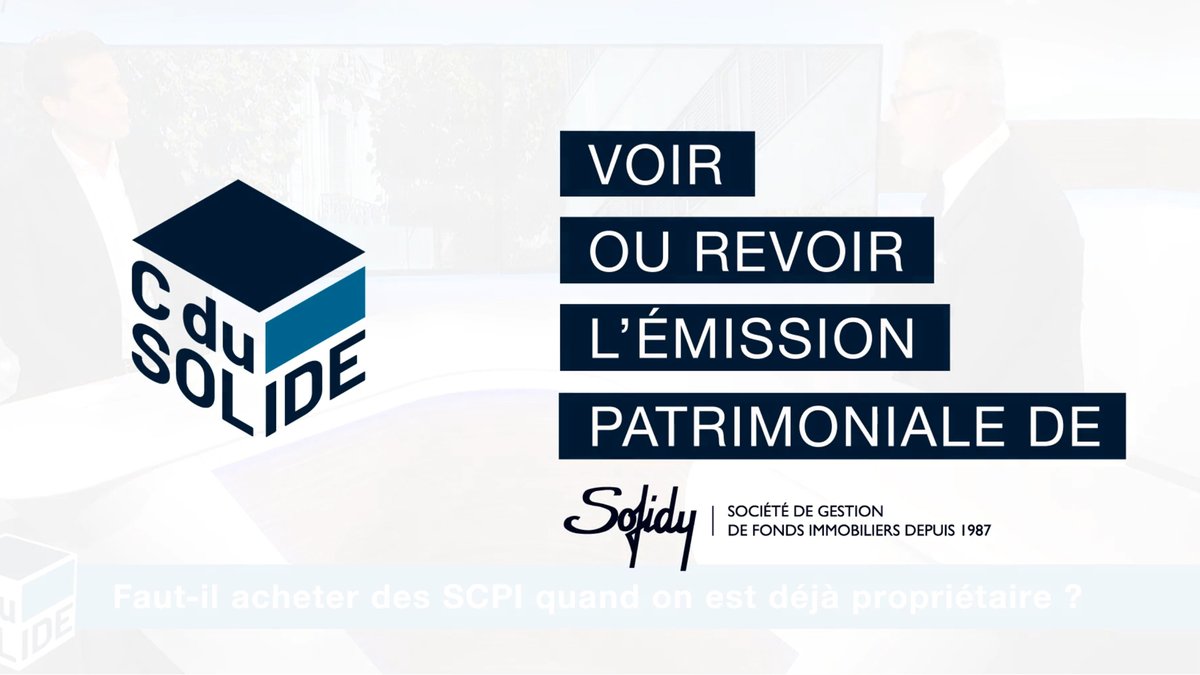 📺 Faut-il acheter des #SCPI quand on est déjà propriétaire ?
👉 Réponse en vidéo: bit.ly/391T3WH

Si on est déjà exposé au marché de l' #immobilier au travers de sa #résidence principale, n'est-ce pas redondant d'acheter des SCPI ? 
Emission #CUSOLIDE de <a href="/Boursorama/">Boursorama</a>