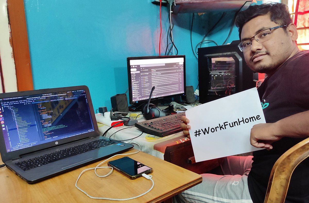 dipsraj_kundu's tweet image. @innoraft #workfunhome Just get up, freshen up and start working. No commute hassle 😀
