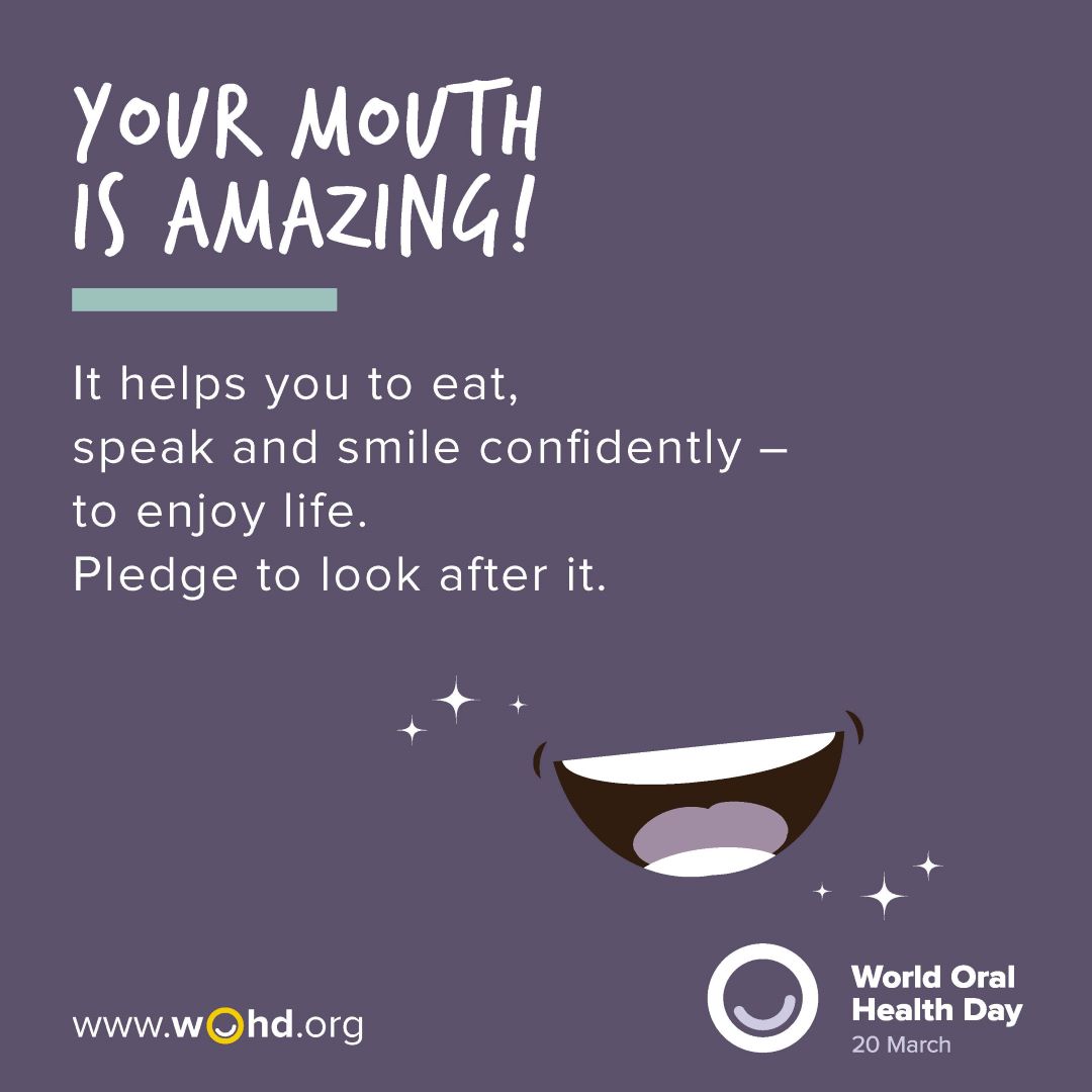 SpritesDental's tweet image. It's World Oral Health Day!

#UniteForMouthHealth #WOHD20 

What are you pledging? 

Keep an eye out on our social media pages today to see our team's pledges!