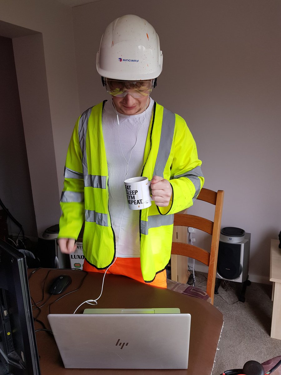 Jamie_sides's tweet photo. Been working from home the past week, have to join meetings via video. I've been taking work seriously. #workingfromhome #WorkingFromHomeLife https://t.co/N9gmJDRIeZ