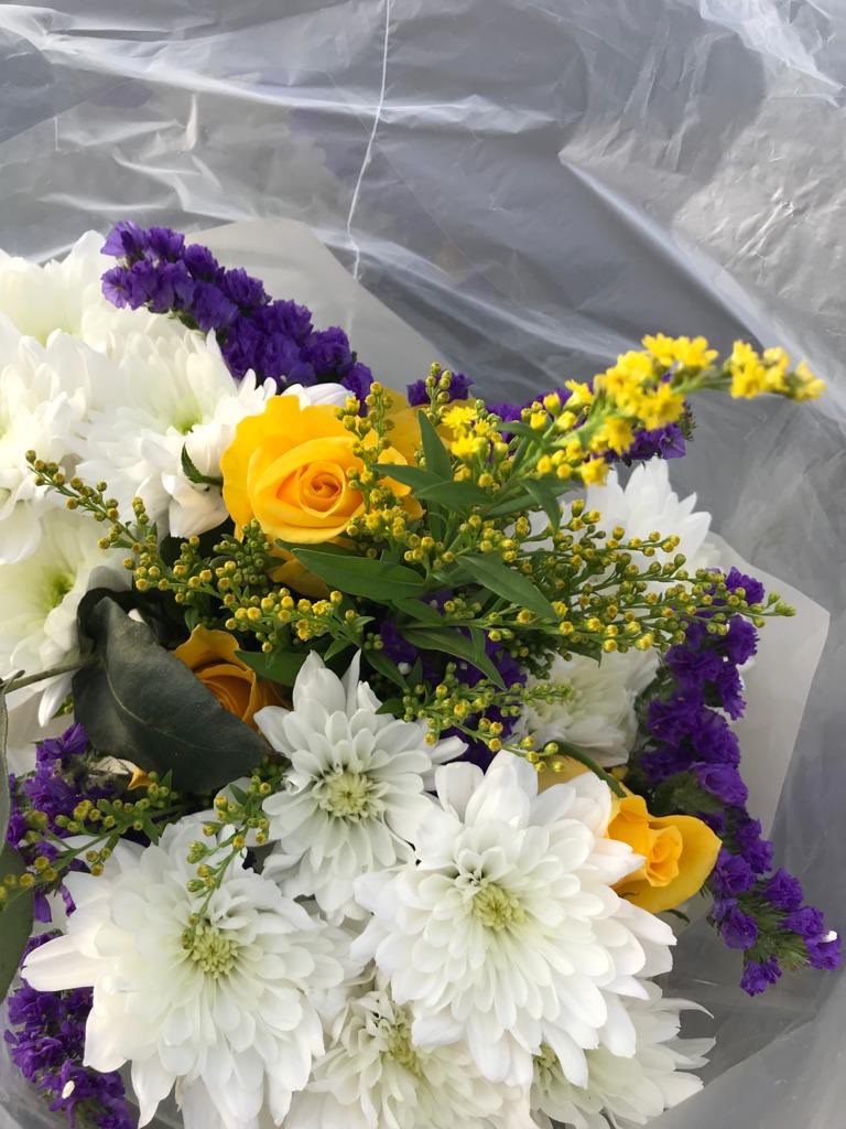 magorciwprimary's tweet photo. The school has been working together with the Co-op to deliver flowers to local elderly residents 🥰 Thank you to Barbara for delivering them! 💐 #thecooperative #workingtogether https://t.co/DMAOZg5Xqc