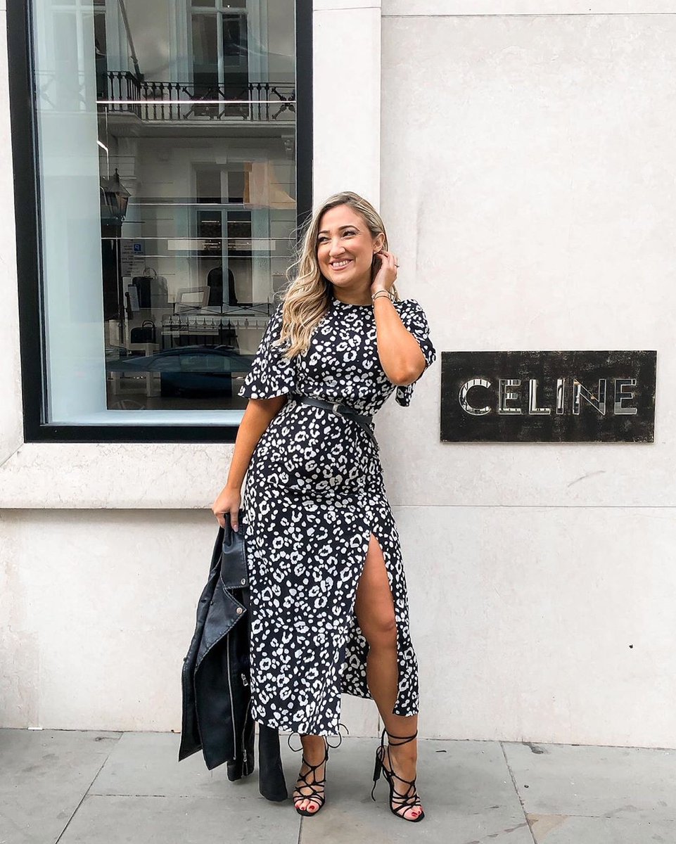 Our bestseller Leopard Print Midi Dress as seen on the gorgeous <a href="/monicabarbosa87/">Monica</a> 🐆 Tap to shop yours! #MyANGELEYE