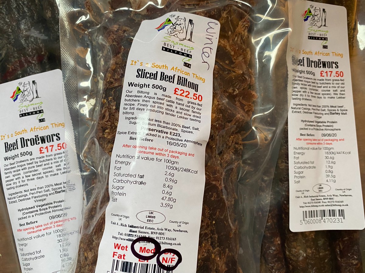 AndyWinterBN1's tweet photo. Thanks for all the very kind messages. I am doing well and have been able to work from home all week. Also did radio and television interviews from home yesterday without coughing! Best of all, emergency rations have arrived from @Susmansbiltong 
#ItsASouthAfricanThing https://t.co/v8bOMrqpgC