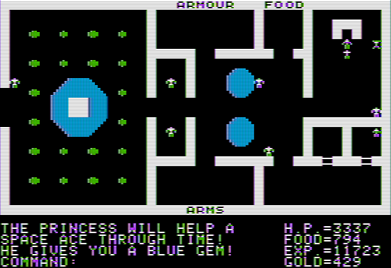 robustmuffin's tweet photo. And now a Blue Gem! Ladder spells are like playing #Ultima1 on easy mode. #retrogaming https://t.co/wLRBTaN4c8