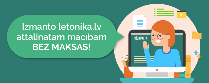 📣 Šajā izaicinošajā laikā 
esam atvēruši visus slēgtos letonika.lv resursus! Reģistrējies portālā ar E-klase vai Mykoob un izmanto visas iespējas bez maksas. letonika.lv

Ja skola neizmanto minētās pieejas  – raksti letonika@tilde.lv