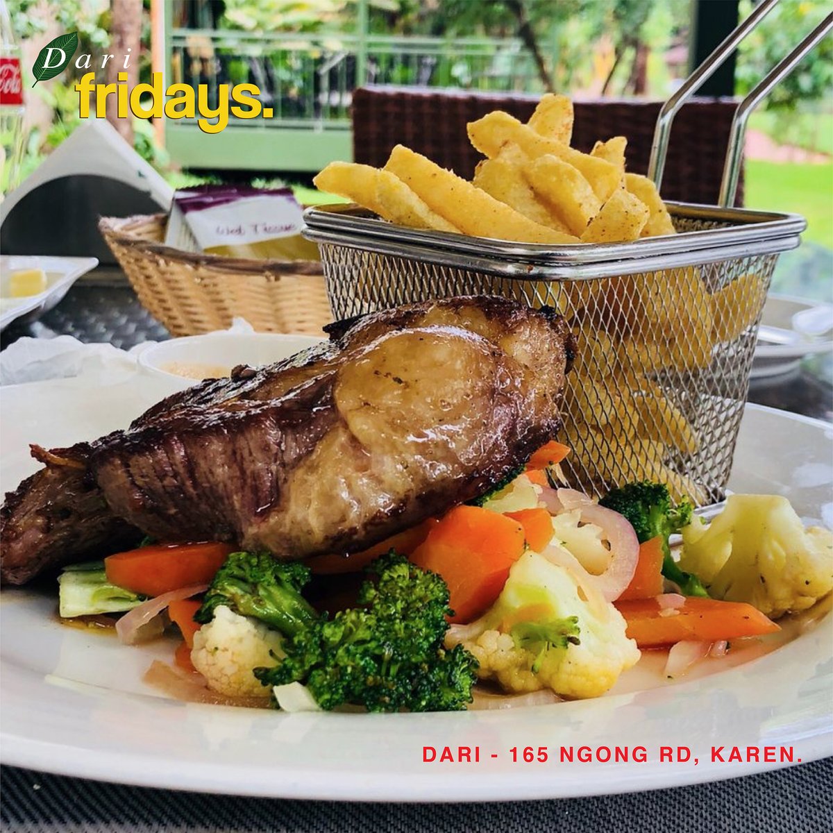 DariRestaurant's tweet photo. #KaribuDari for some delectable lunch! You can take away too.

#DariRestaurant – 165 Ngong Road, Karen.
.
.
.
.
#Dari #Karen #RestaurantsinKaren #Nairobi #solodate #beautiful #food #foodporn #foodie #lunch #instafood #yummy #keepingitweird #metime #masturdate https://t.co/h1E0DYEcV8