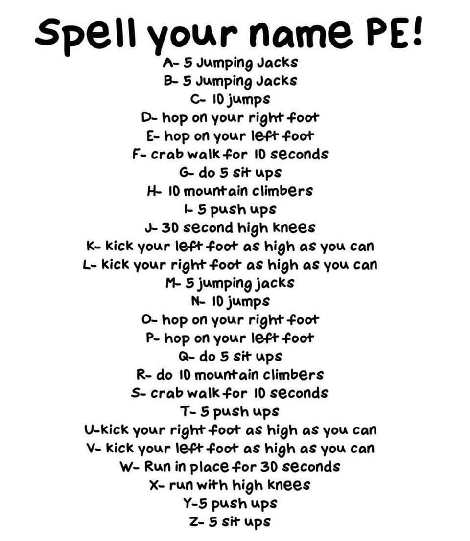 MrToher's tweet photo. Friday's are our P.E. days so here is some P.E. for you to do at home. Give it a go!! #keepingfit #keepingactive @PDSTpe @ActiveFlag https://t.co/Jb5yDIunD5