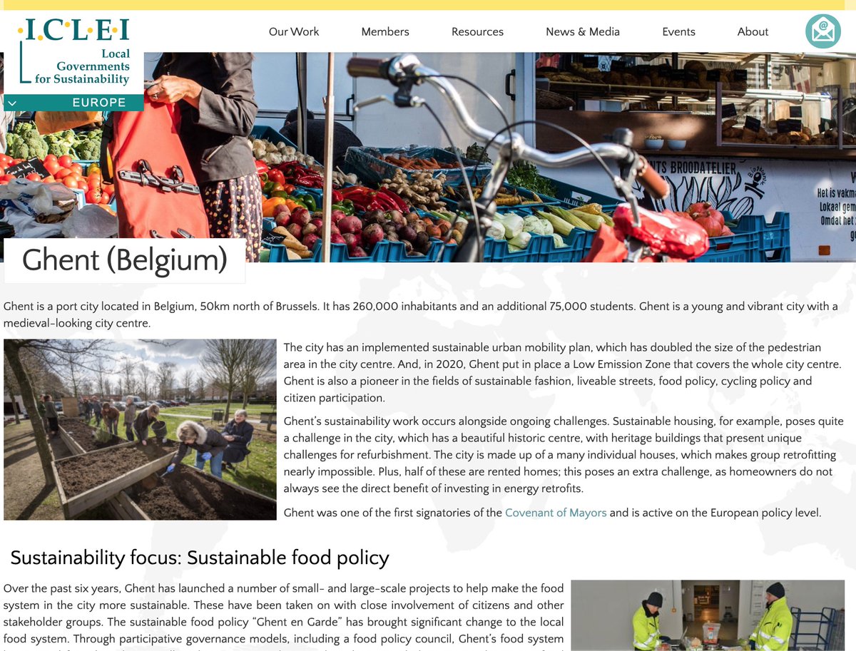 To welcome spring 🌷, ICLEI Europe has a new #MemberInTheSpotlight! Read about Ghent (🇧🇪)'s award-winning sustainable food policies and initiatives at: bit.ly/2GS1TLu 🍎🍇🥬👩‍🍳

Well done, Ghent! 👏