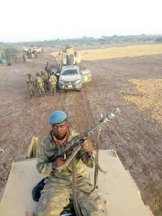 axmedd_77's tweet photo. #SNA on their way to liberate Middle Jubba region after their victorious adventure in Lower Shabelle region. 
#Somalia https://t.co/Tw1wJF7bLB