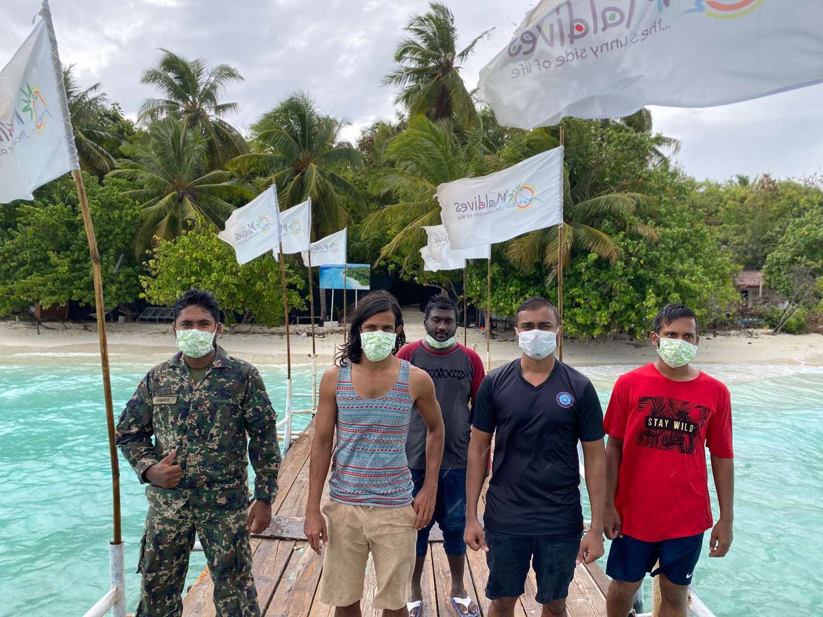 AliHashimSmith1's tweet photo. #COVID19Maldives  #VillivaruTeam @PoliceMv @MNDF_Official https://t.co/Xinw8wPV0Q