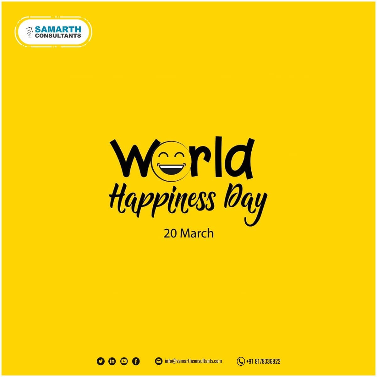 SamarthConsults's tweet photo. The most important thing is to enjoy your life – to be happy – it’s all that matters😇
.
#internationaldayofhappiness #isoupdates #isocertification #organization #iso https://t.co/fT3RPKFT9W