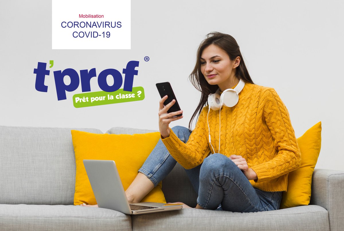 [Mobilisation #COVID-19] la solution de #formation T-Prof® devient #gratuit pour tous les étudiants et formateurs pendant le confinement. Rendez-vous sur t-prof.fr #EducationNationale