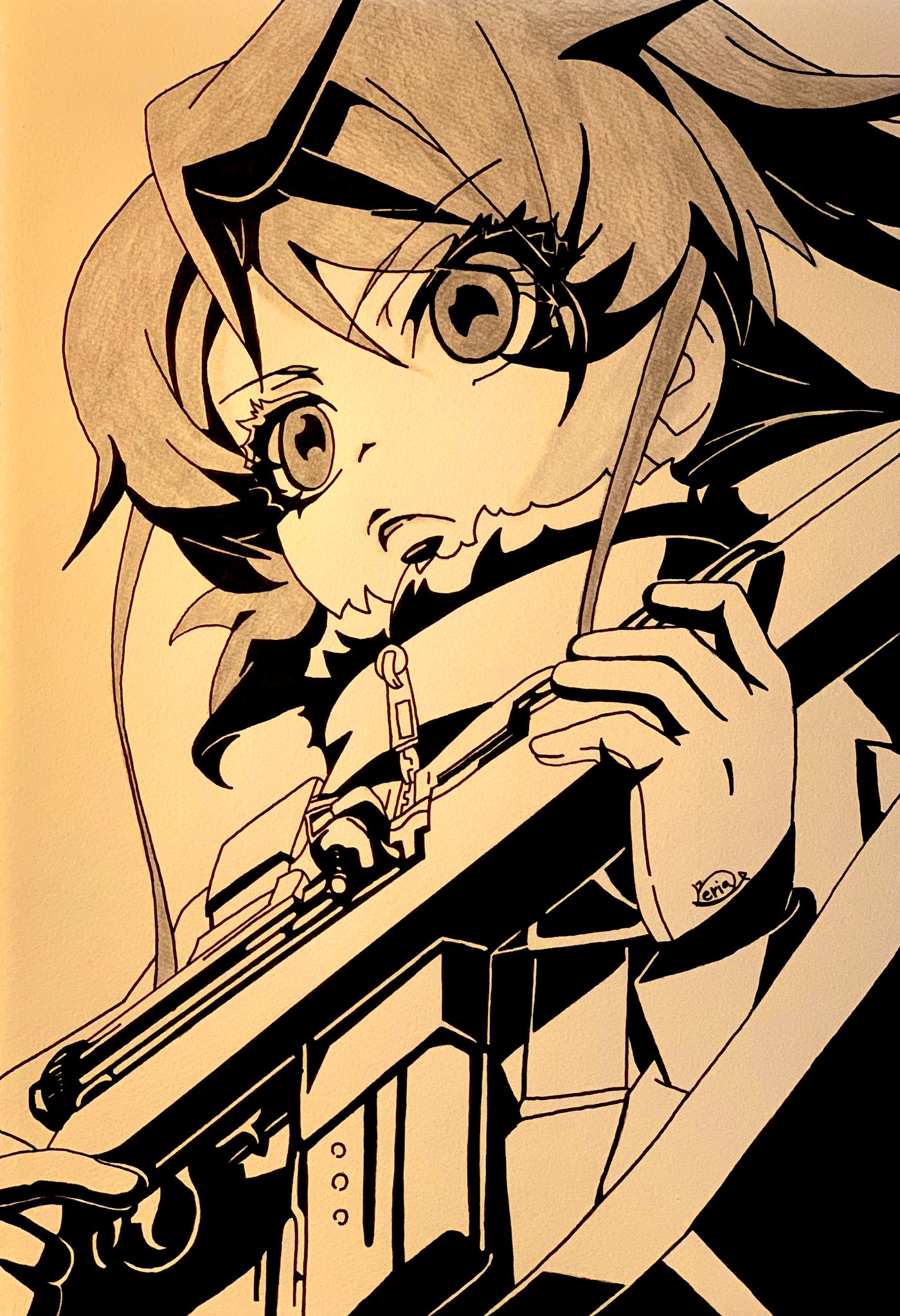 べりあ 幼女戦記 ターニャ フォン デグレチャフ 幼女戦記 コピック 模写 アナログイラスト T Co 3vx1dka1et Twitter