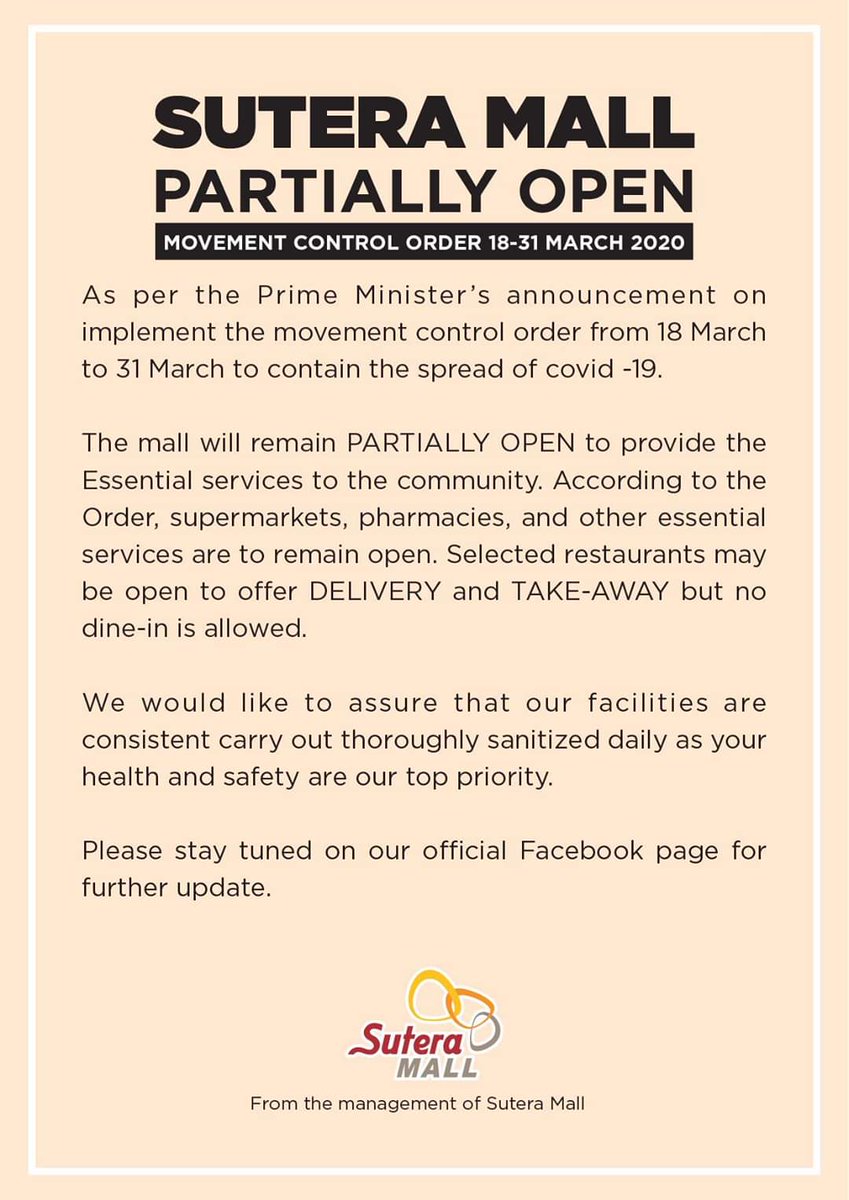 Mohd Hafizee On Twitter Partially Opened Shopping Malls Throughout Iskandar Malaysia For Your Daily Essential Needs Take Away At Your Fav F B 1 The Mall Mid Valley Southkey 2 Paradigm Mall Mohd Hafizee On Twitter Partially Opened Shopping Malls Throughout Iskandar Malaysia For Your Daily Essential Needs Take Away At Your Fav F B 1 The Mall Mid Valley Southkey 2 Paradigm Mall