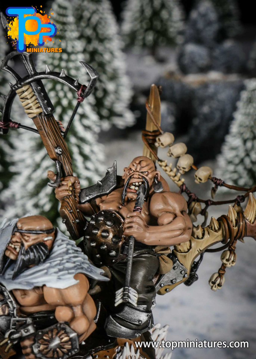 TopMiniatures's tweet photo. ‘Oh, just look at that. That’s a tasty bit of flesh, right enough. All red and raw and glistening. Chew it up and wash it down with a great big swig of the red stuff. Lovely.’

https://t.co/taEpwjOnyY 

#stonehorn #thundertusk #ogrekingdoms #ageofsigmar #ogor #ironguts #mawtribes https://t.co/8cAdBmGWPd