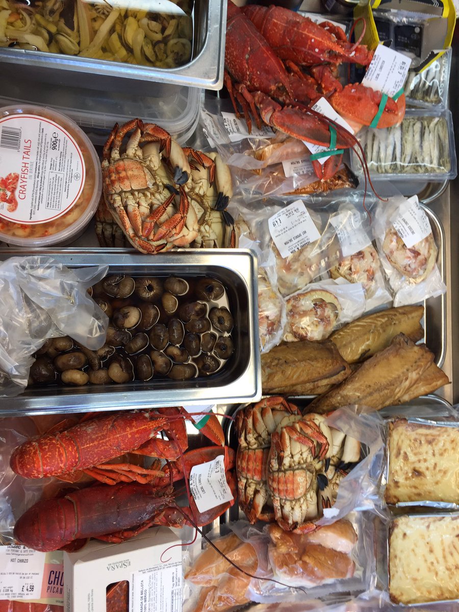 Fresh Cromer crabs, lobsters, oysters