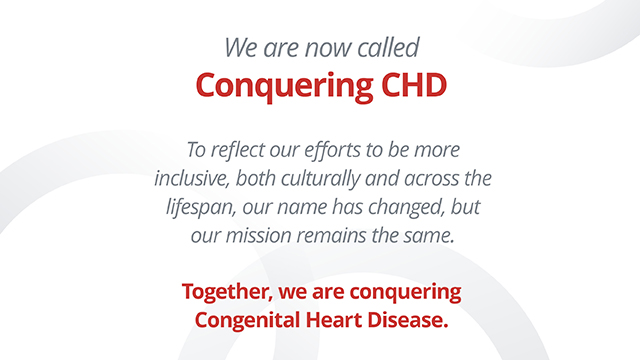 conqueringchd's tweet photo. Our name has changed from Pediatric Congenital Heart Association to Conquering CHD, however, our mission remains the same! Together, we’re changing the conversation around transparency, better outcomes, and uniting the community. https://t.co/fxszMYGa3X