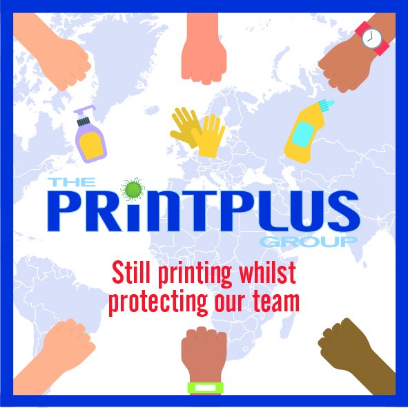 PrintPlusGroup's tweet image. From everyone at the PrintPlus Group- Stay safe and work together in this difficult time!🌎🏥

#printplusgroup #worktogether #health #safe #team #2020