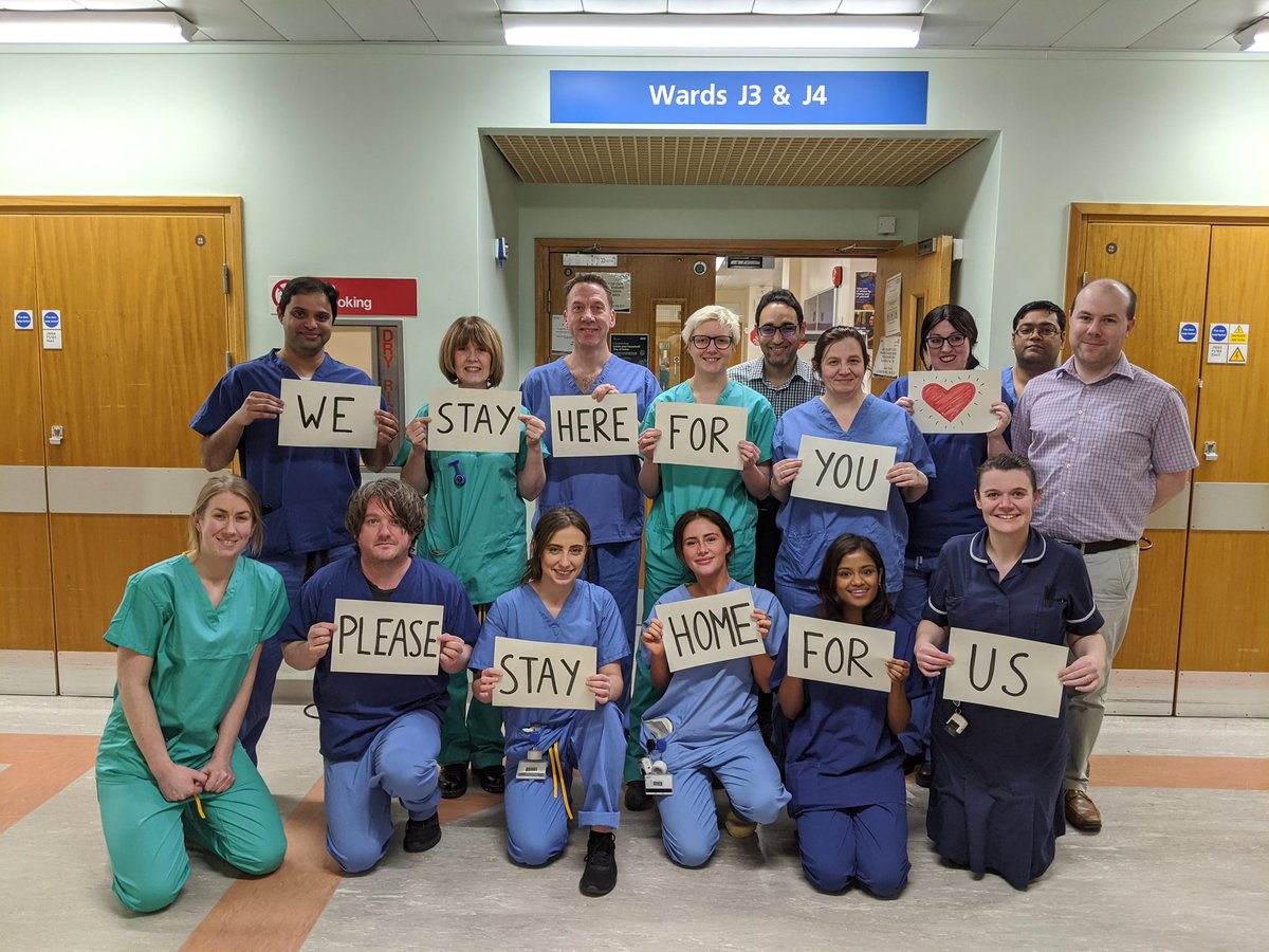 North Manchester General Hospital Infectious Diseases ward team is here for you. Please stay home for us! @NorthMcrCO_NHS #Covid_19 #StaySafeStayHome #lovenhs #SocialDistancing #coronavirus #teamnhs
