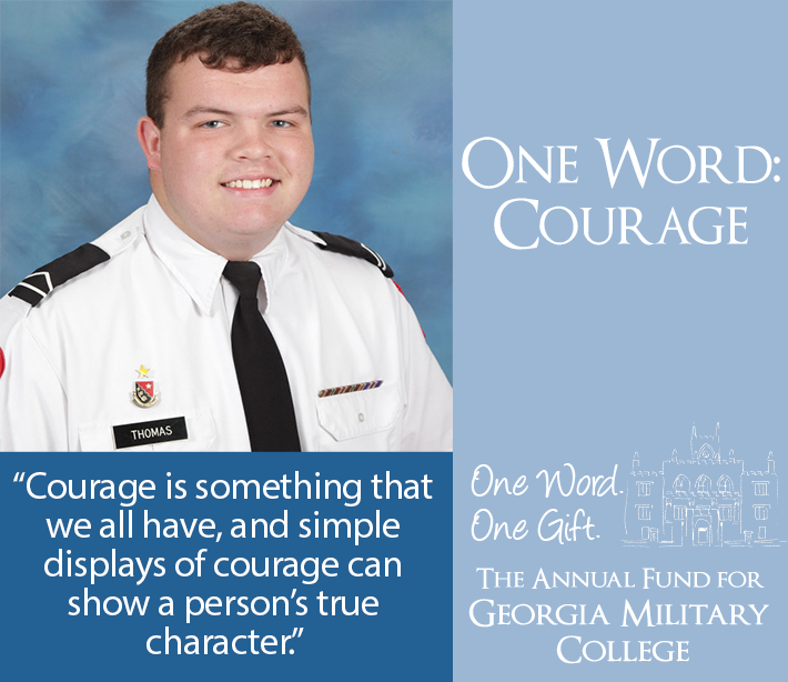 In light of recent events, this week's Word of the Week essay written by Prep School Cadet Jordan Thomas is more important than ever! Be inspired by his words on courage: alumni.gmc.edu/community-hubs…