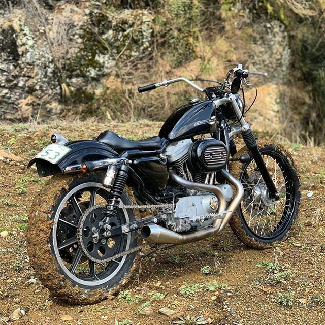 leftco_'s tweet photo. sometimes you gotta get a little muddy @yas99_1200s 🔥 .
.
.
.
#TrackersandScramblers #Sportsterscrambler #DirtTracker #bikegeneration #MotoTweaker #MotorJapStyle #Indonesianbikelife #MotoStyle #scramblerindonesia #custommotorcycle #mototravel #scramb… https://t.co/KnZZjBwN15 https://t.co/DNuRwri8cd