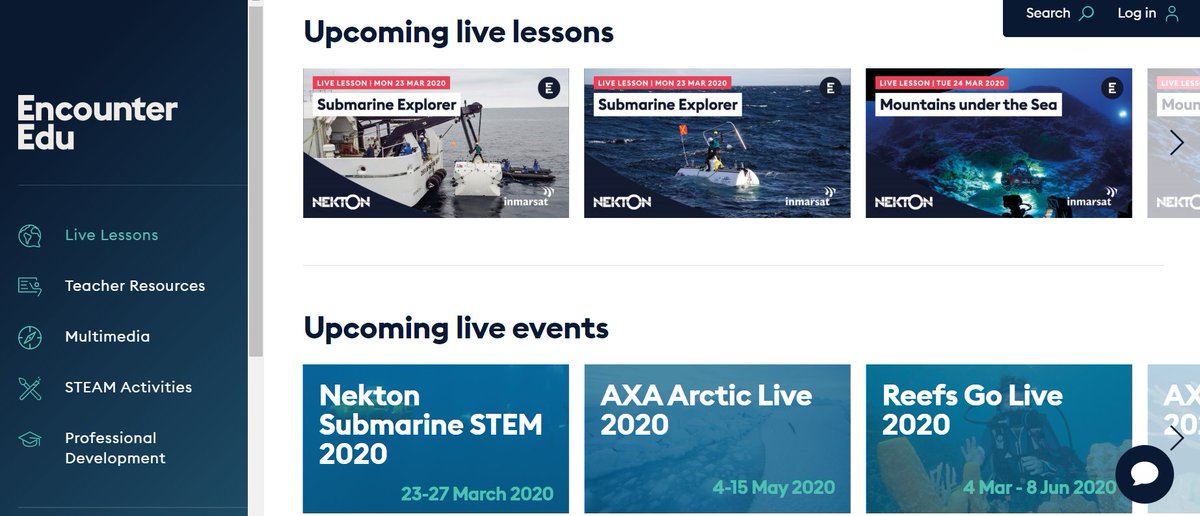 The_GA's tweet photo. .@EncounterEdu are offering free live lessons for students and teachers during this difficult time . They've also got virtual learning experiences and teaching resources for ages 5-16 👉 https://t.co/8gHxWV3YuI #geographyteacher https://t.co/RReRKwPnV2