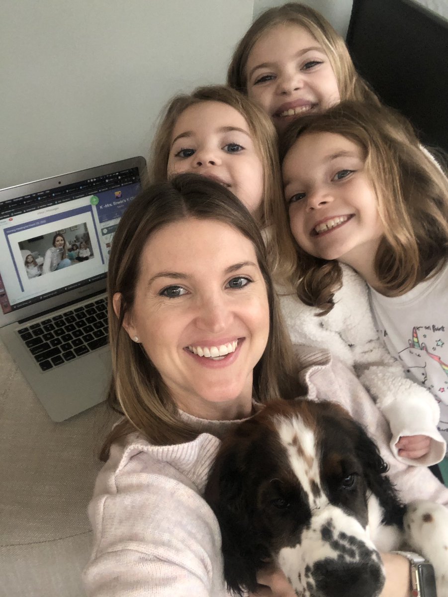 SarahErwinTeach's tweet photo. My girls helped me create the Morning Meeting I posted on Seesaw this morning. We even shared our class pet! #106learns #elearning @hes106hornets https://t.co/Jmrwmz0Hg9