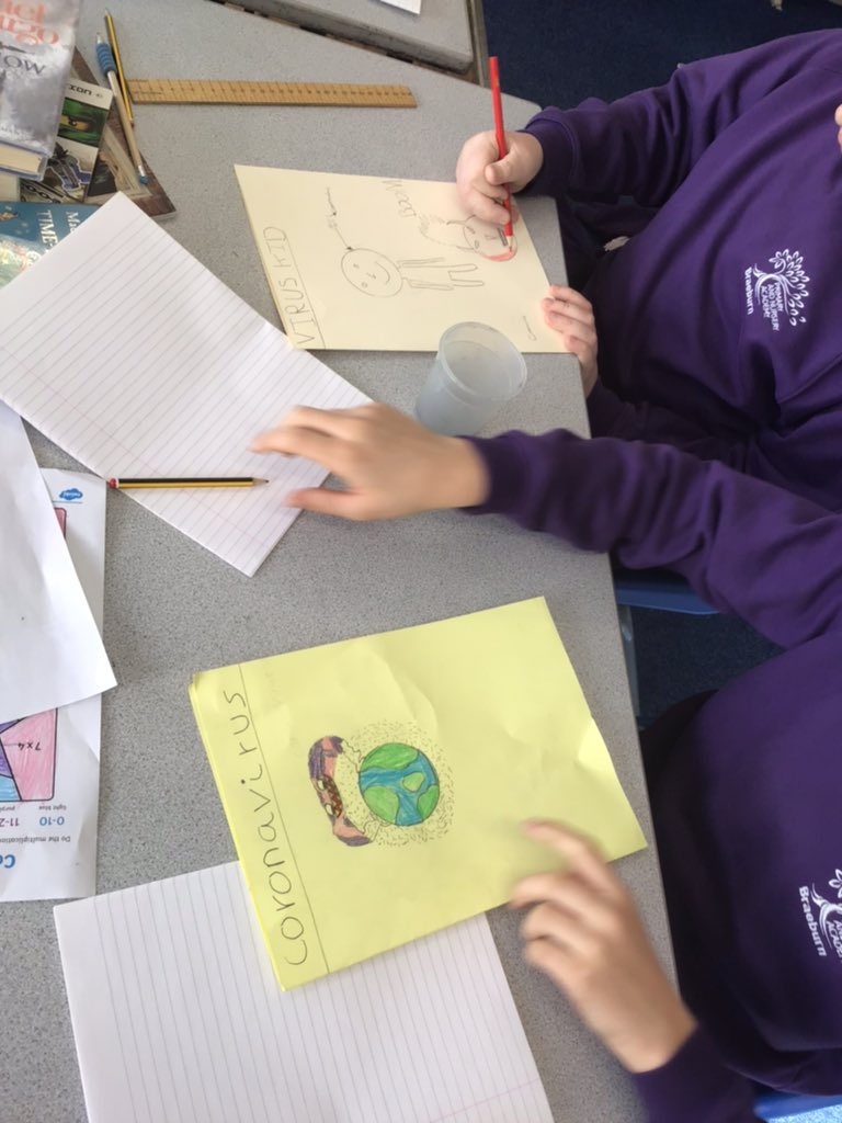 BraeburnPrimary's tweet photo. Year 5 preparing to keep diaries in these unusual times! 📔✏️ #Covid_19 #BraeburnUKS2 #BraeburnEnglish #TeamOtters 🦦 #TeamTurtles 🐢 https://t.co/P5RJ5bd4yP