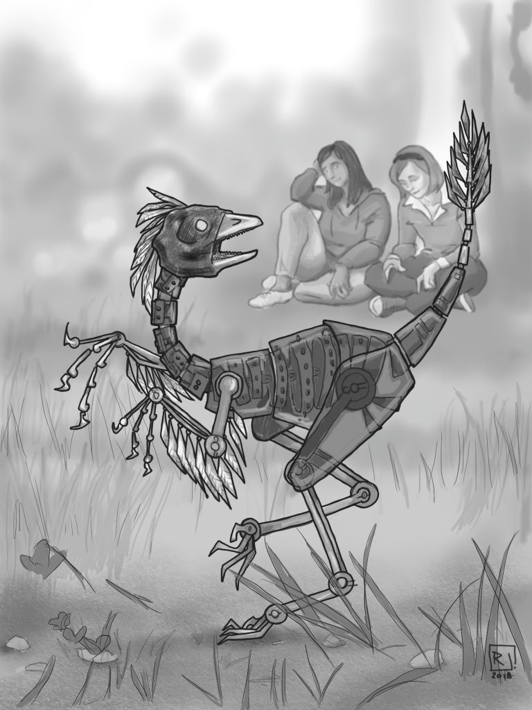 robodinofiction's tweet photo. A Dinosaur Without Feathers Is No Dinosaur at All by Izzy Wasserstein (illustrated by Rekka Jay) https://t.co/fS1Cijpk2r https://t.co/6x9kZN2Gau