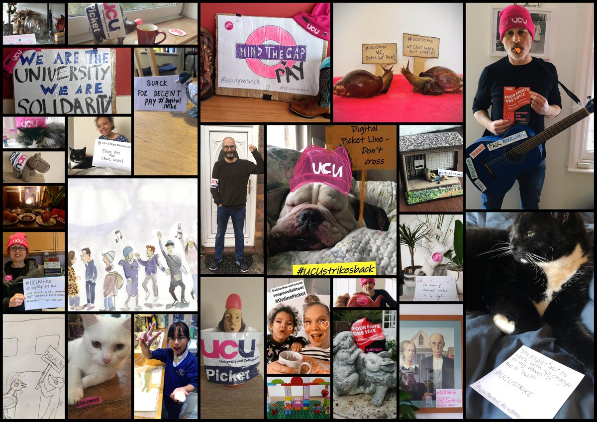 University of Greenwich UCU showed the essence of solidarity and togetherness to defend education and respect for staff and students throughout the #UCUstrikes. This union of colleagues and friends is unbreakable! #PicketLine #digitalPicketLine #ProudToBeGre