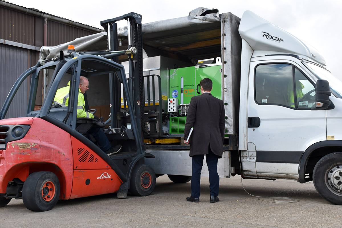 Hughcrane's tweet photo. Another project completed and on its way to our customer in Europe. A bespoke automated #bincleaningmachine complete with bin #disinfection equipment https://t.co/vFn1hLvOSy