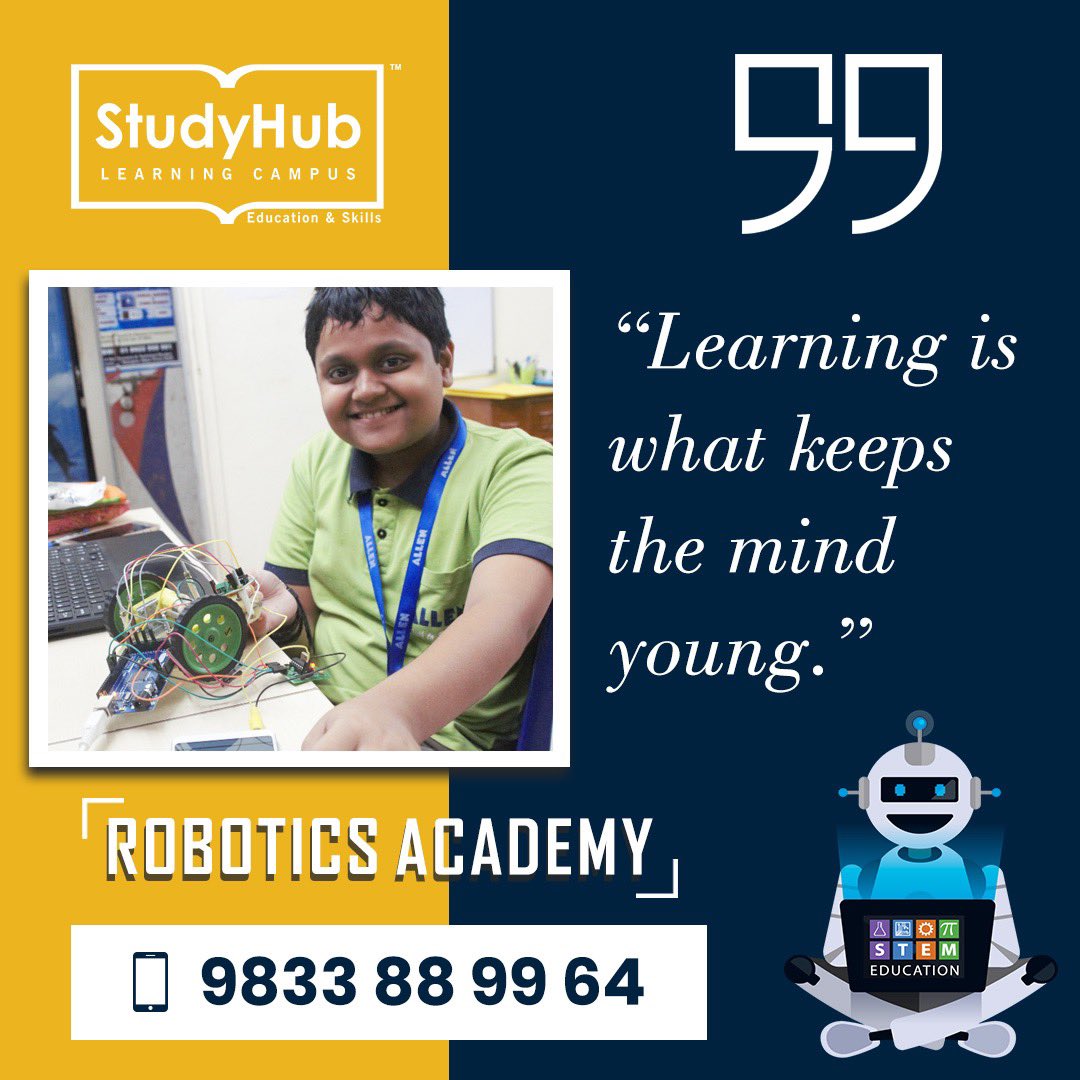 Poster Boy yet again!!!! #StudyHubLearningCampus #RoboticsModelling #LearningBeyondLimits