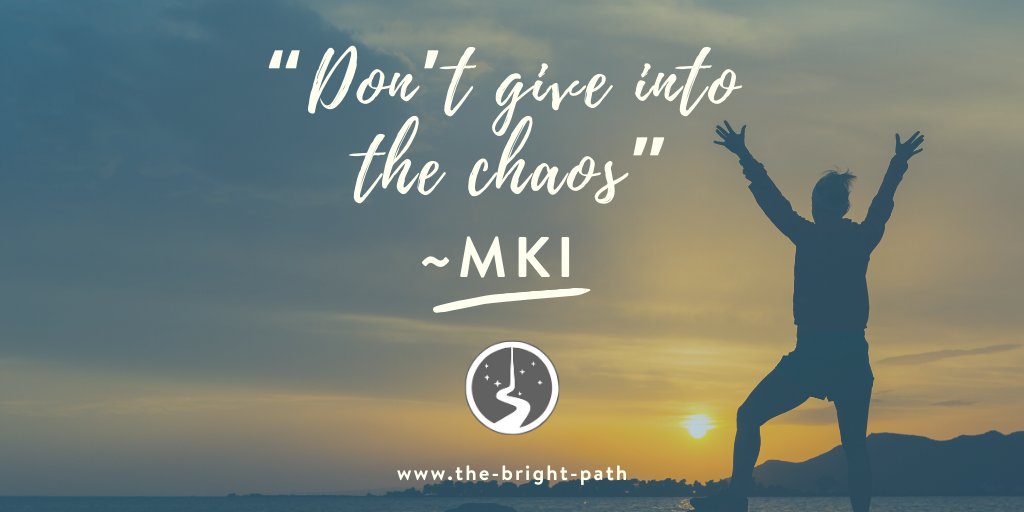 TheBrightPath's tweet image. “Don’t give into the chaos” ~MKI.  What we focus on grows. Do we feed into the disruption of social media + news-cycles, or do we choose to go within, to connect with the stillness in order to become a beacon of calm for our family and our community?
#bestillnow #ascension #CALM