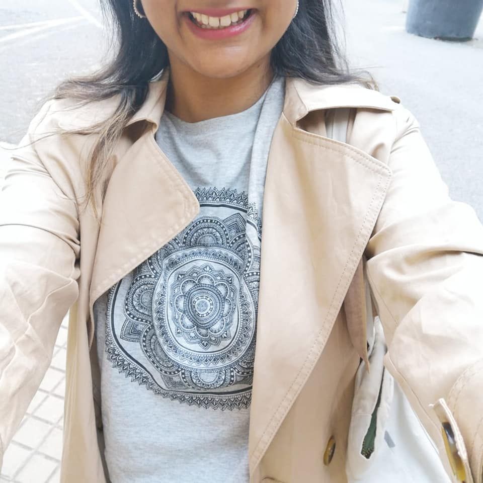 Get you a friend like my gorgeous @designsbynn - one of my first t-shirt customers, and one of my biggest supports!

Neeka wears 'The Universe Inside You' Unisex #MandalaTshirt. There is only 1 left of these in a size S - £27.95 with free postage. Please DM to order.💛