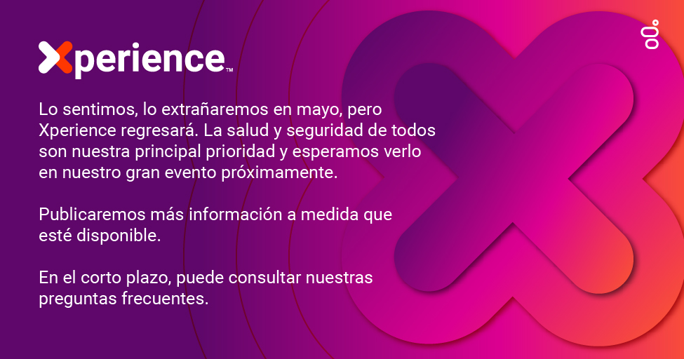 EJLLOVERA1's tweet photo. Xperience está pospuesto por ahora, pero nos veremos este año más adelante. #Xpr20
FAQ: https://t.co/WIWVoFaCMM https://t.co/kFkMk1wl7x https://t.co/Ha9Pd0l805 https://t.co/sQr7CnKwEb