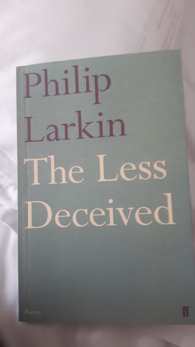 Book 4 of 2020 done (took a break in another book to read this today). A lot of this is rly beautiful but having not read Larkin before is there an undercurrent of misogyny to a lot of this?