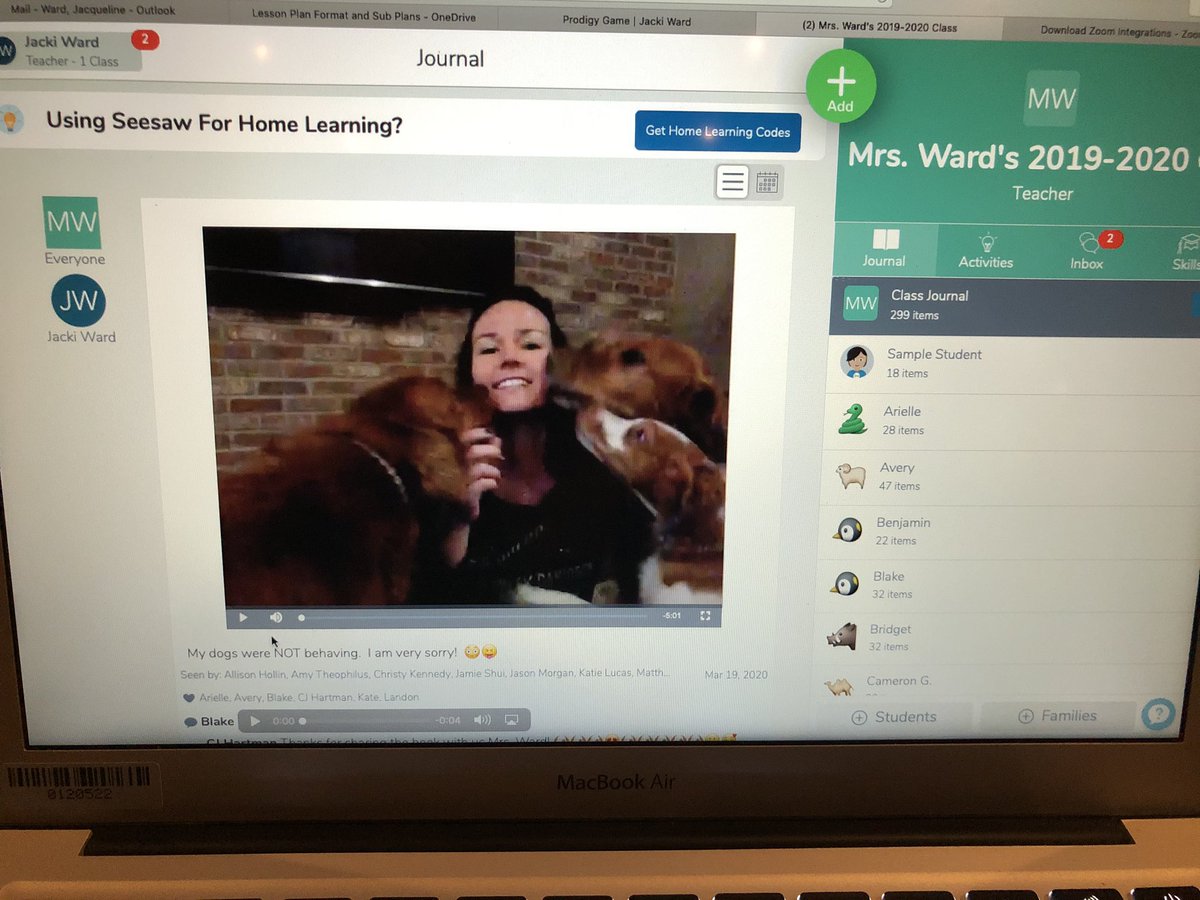 Never underestimate the love teachers have for their students. We will find ways to connect to ensure every child knows how much they’re loved. ❤️ <a href="/FCEhse/">Fall Creek Ele.</a> #FCEfish #zoom #seesaw