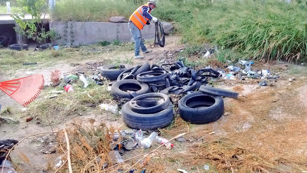 municipalidadlr's tweet photo. Seguimos llevando adelante la batalla contra el dengue, saneando los espacios públicos. No vamos a dejar de trabajar pero te pedimos que nos acompañes desde tu hogar, limpiando y desinfectando. Nosotros nos ocupamos de la ciudad, vos ocupate de tu casa, esto es en equipo. https://t.co/OXhXqcr6C6