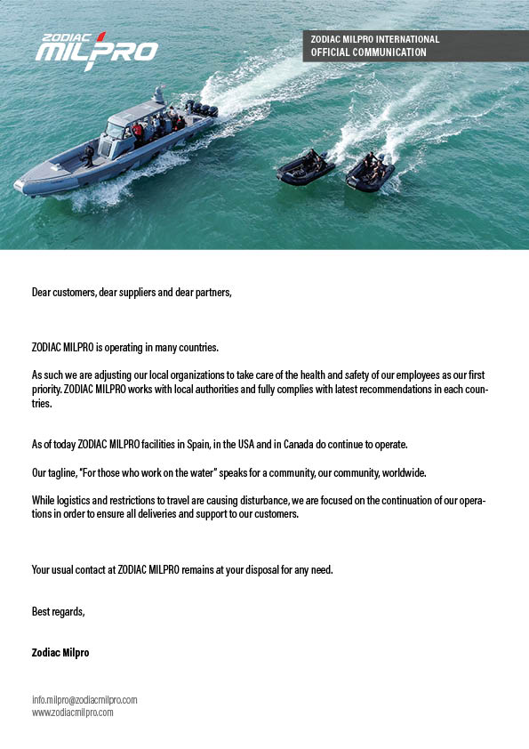 Official communication #Forthosewhoworkonthewater 🌊