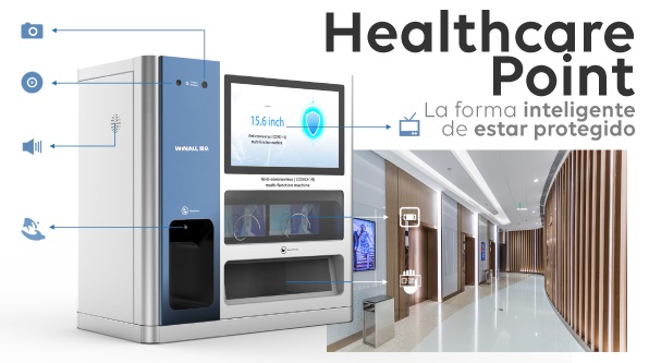 cramboEU's tweet photo. ¿Te imaginas contar con una solución para mantener el bienestar y salud de las personas? Healthcare Point by Crambo es un 3 en 1 que posee medición inteligente por infrarrojos de la temperatura, dispensador de gel sanitario y  expendedor de mascarillas. https://t.co/eP2MCA2V7b https://t.co/eSJKBcw3E8