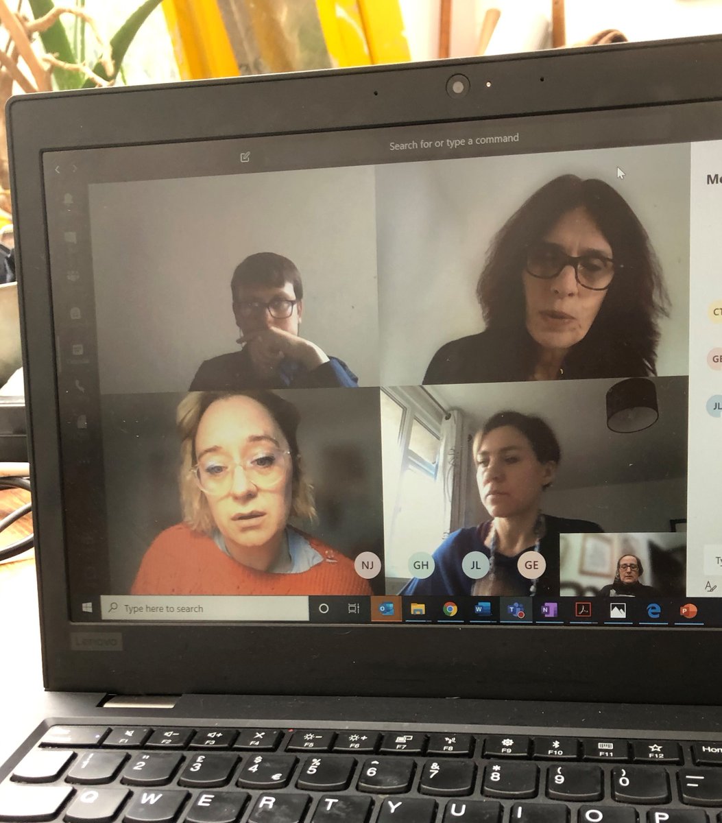 We're all getting very used to using <a href="/MicrosoftTeams/">Microsoft Teams</a> for our meetings now. Helps to keep us productive and reduces feelings of isolation.  <a href="/UniKent/">University of Kent</a> <a href="/KMMSmedschool/">KMMS Medical School</a> <a href="/CanterburyCCUni/">Canterbury Christ Church University</a> #remoteworking