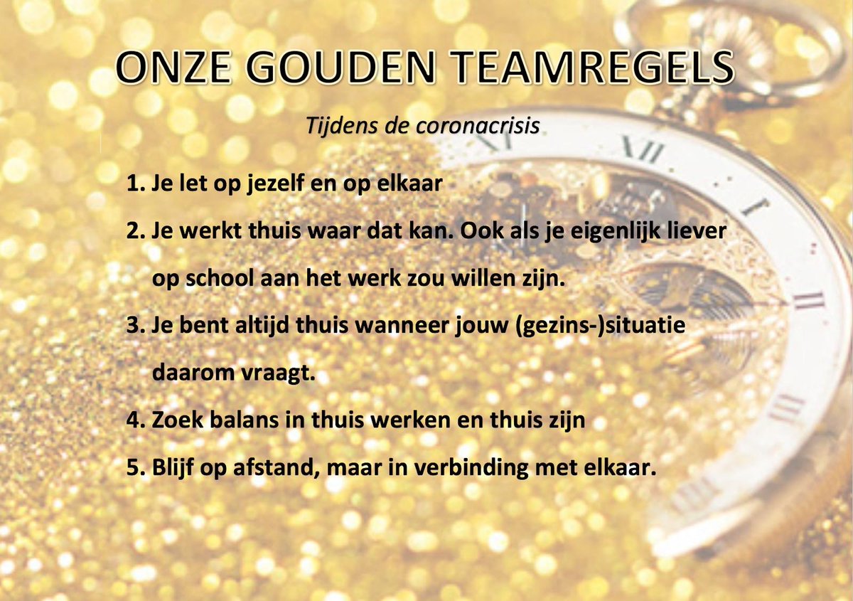 Elzeneindschool's tweet photo. megatrots op team MSE;te mooi,te goed,te ongelooflijk bijna hoe zij samen bezig zijn geweest om te doen wat nodig is. Ook collega’s staan soms voor stevige uitdagingen in eigen gezinnen/families,hebben hun vragen,angsten enz. Als team daarom ook eigen gouden regels. @SAAMscholen https://t.co/W1yUJCqGYo