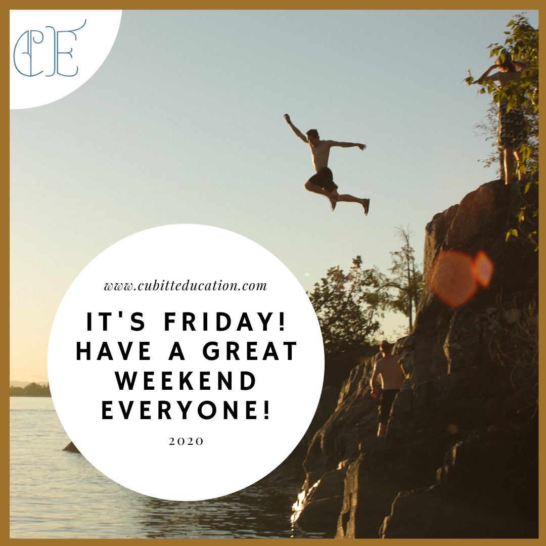 EducationCubitt's tweet photo. #HappyFriday people! More updates on videos, tips, new courses and more will take place next week but until then, have a great weekend!! https://t.co/HT95tZ6uoK https://t.co/PLpgYWSfDe