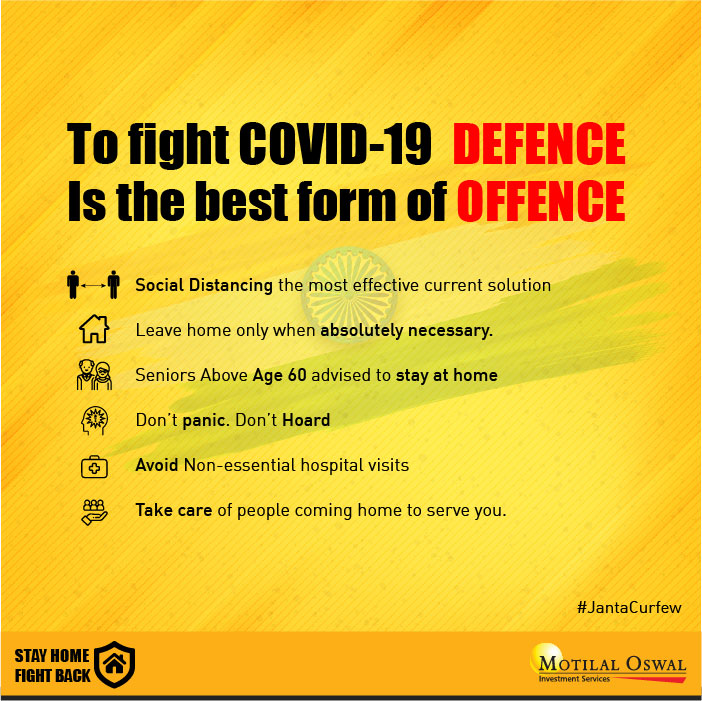 MotilalOswalLtd's tweet photo. #SocialDistancing is the prevention.
#Cvirus #COVID19 #saftey #precautions #virus #cure #stickaround #MERS #Zika #AntibioticResistance #hazmat #health #jeddha #medicine #JantaCerfew #noout #notout #corona #rokona #nocorona #gocorona #staysafe https://t.co/YqAyUmLdTm