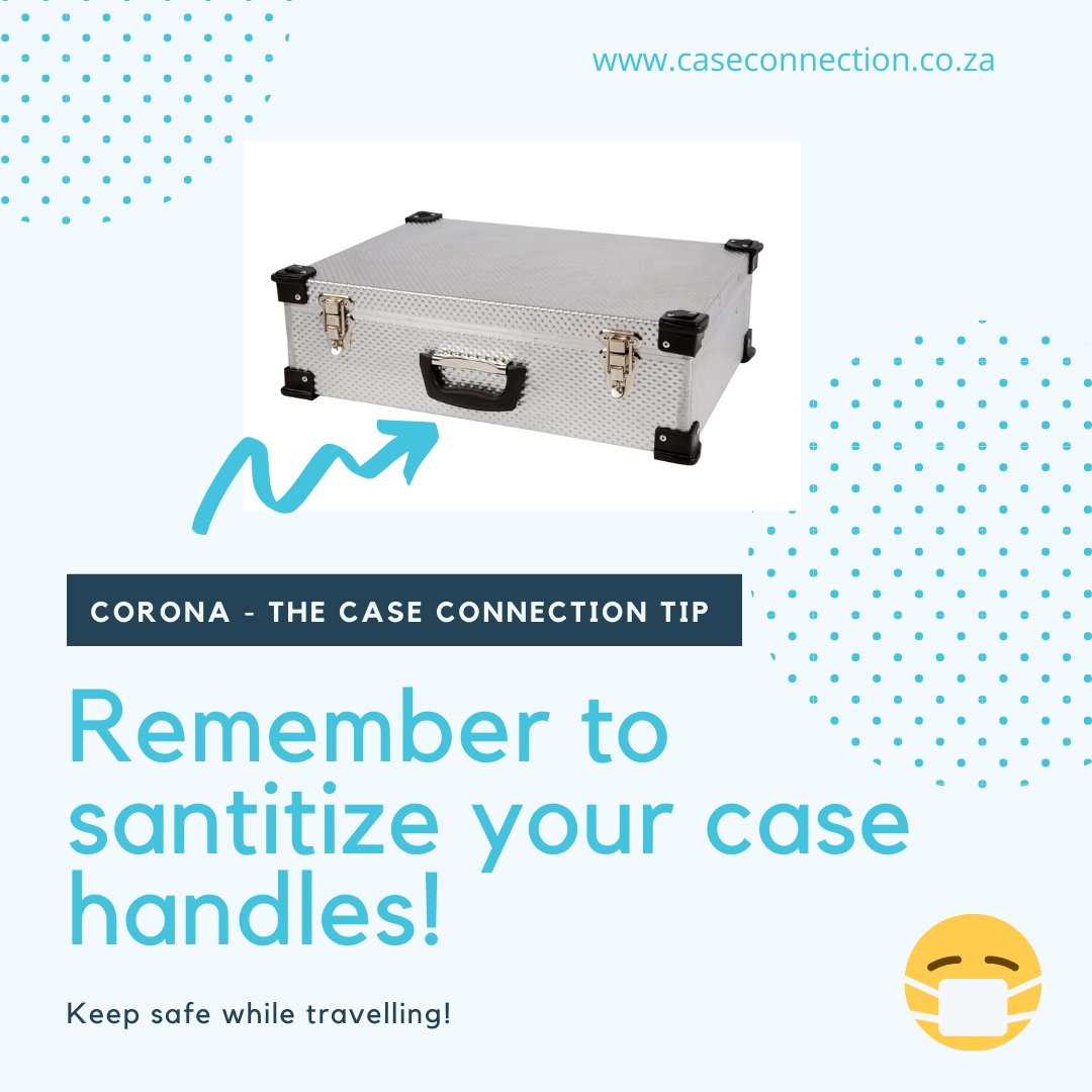 case_connection's tweet photo. If you still need to travel, and transport your valuable goods - remember to stay safe always, but especially now!
#caseconnection #coronavirus #staysafe #stayhealthy https://t.co/PehE5nnm50