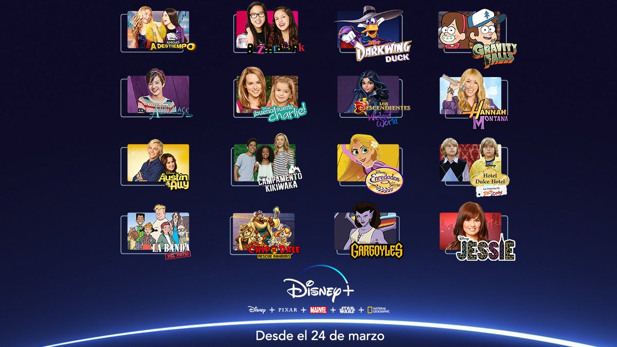 Portal Disney on Twitter: "Listado de todas las series de #DisneyChannel  que podrás ver en la plataforma #DisneyPlus ¡Disponible desde el 24 de  marzo! @DisneyPlusES *No hemos puesto series de #DisneyJunior ni