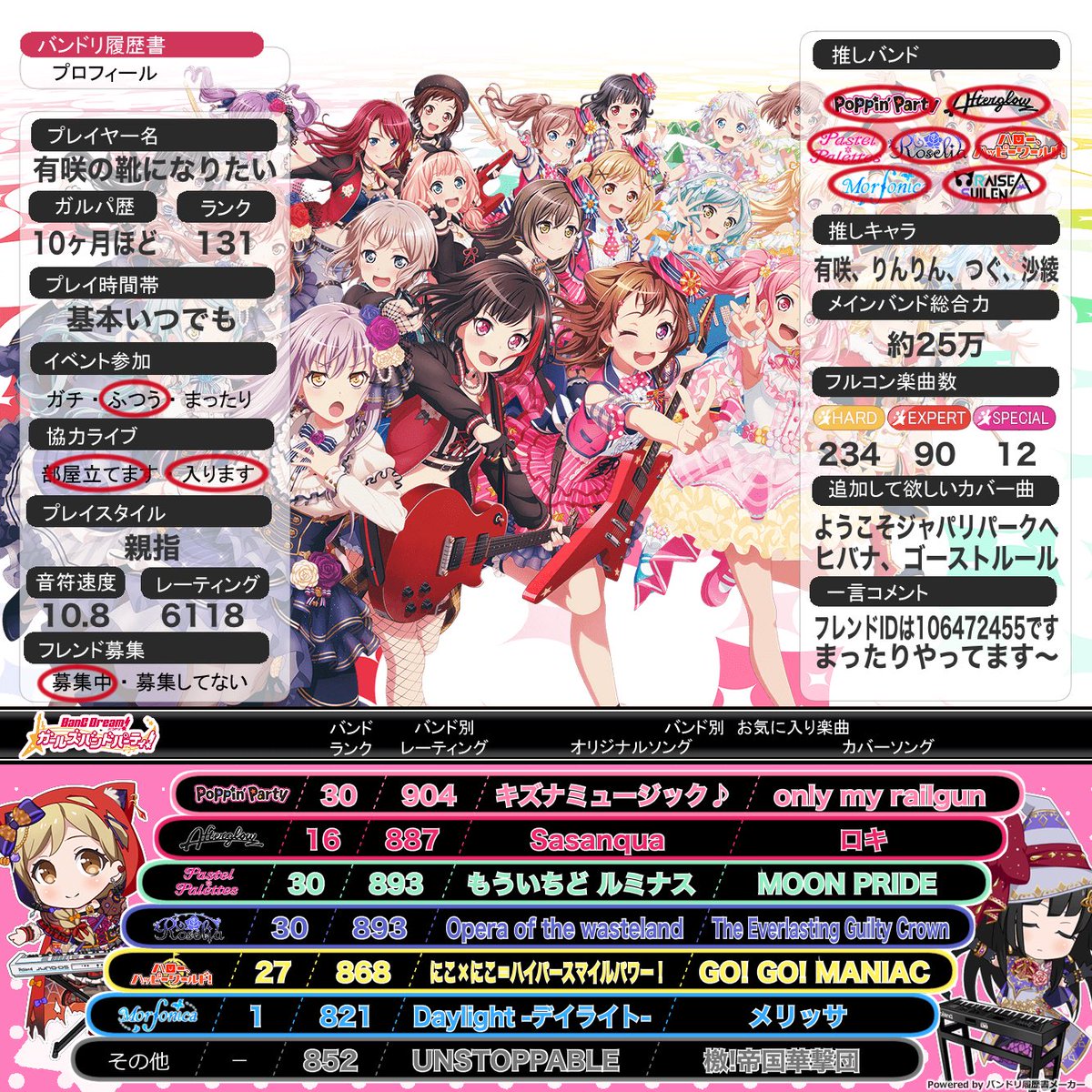 のすけ V Twitter 固ツイ更新します バンドリ にゃんこ大戦争 白猫プロジェクト等まったりやってます よければふぁぼりつお願いします バンドリ ガルパ バンドリ履歴書 バンドリーマーさんと繋がりたい にゃんこ大戦争 白猫プロジェクト いいねした白猫勢