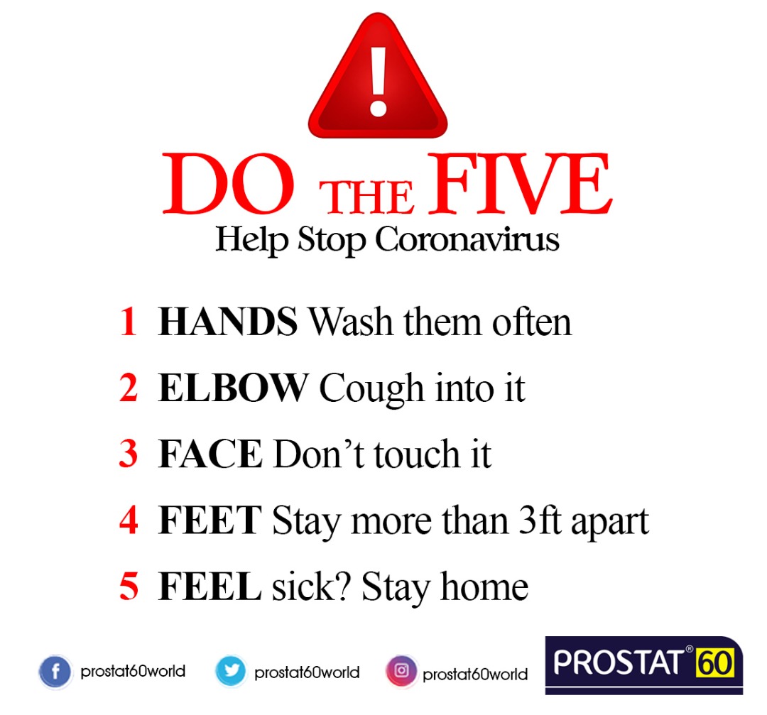 Prostat60World's tweet image. Help stop the spread of Coronavirus
#StopTheSpread #FightCOVID19 #Covid_19 #CoronaVirusUpdate #CoronaCrisis